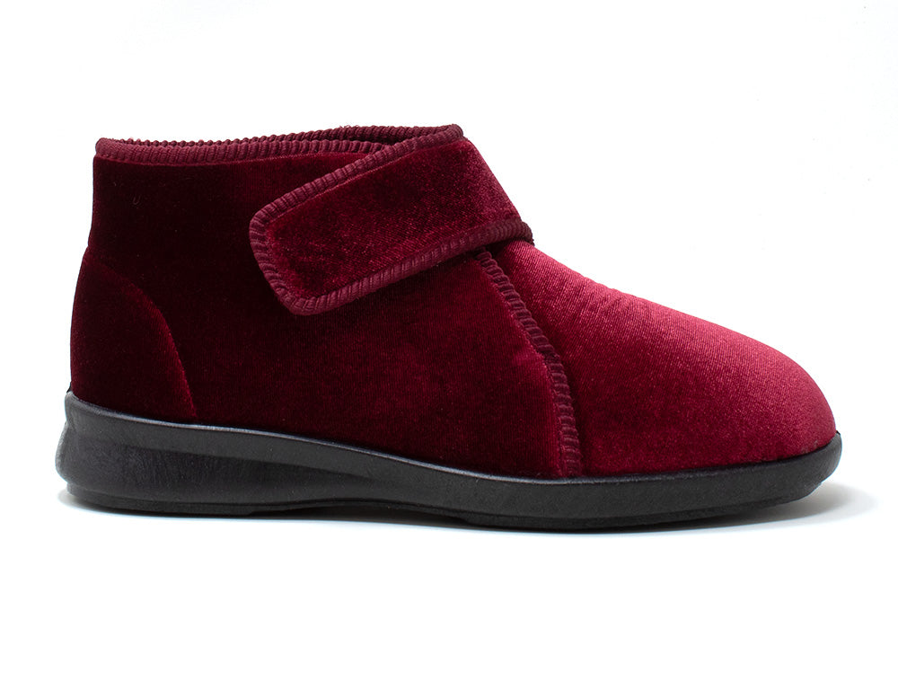 Womens Adjustable Tern Burgundy Slippers