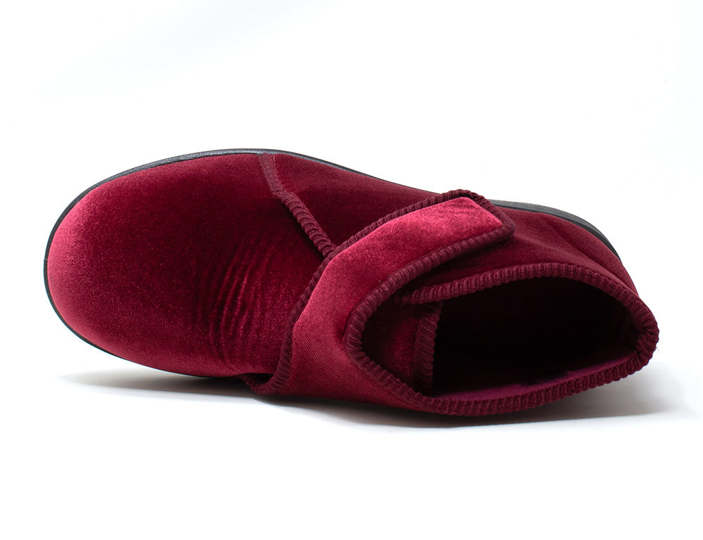 Womens Adjustable Tern Burgundy Slippers