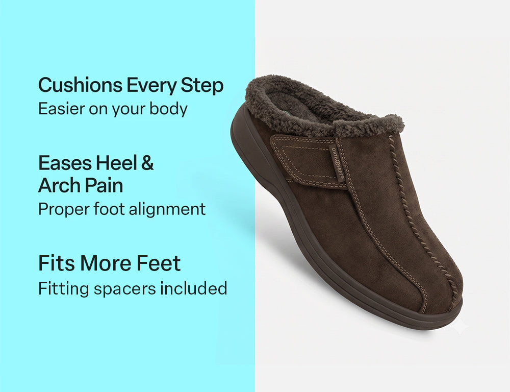 Mens Hands-Free Asheville Chocolate House Shoes