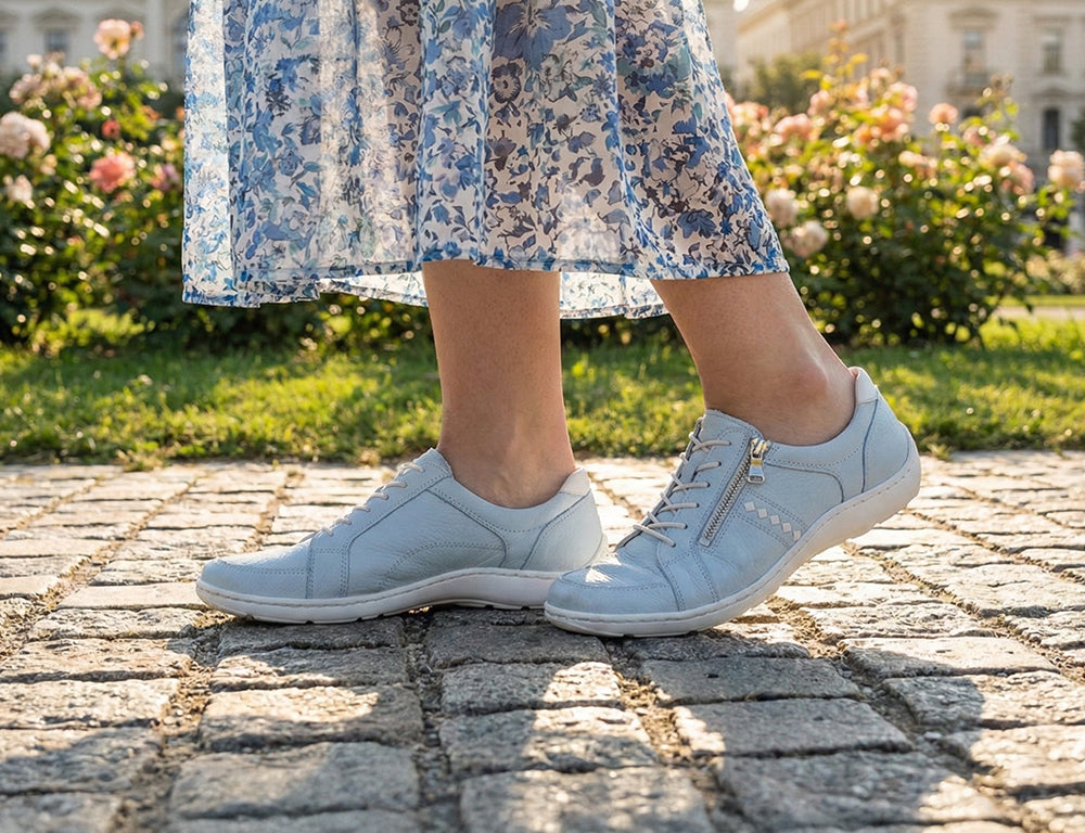 Womens Lightweight Henni Lace Sky Blue Shoes