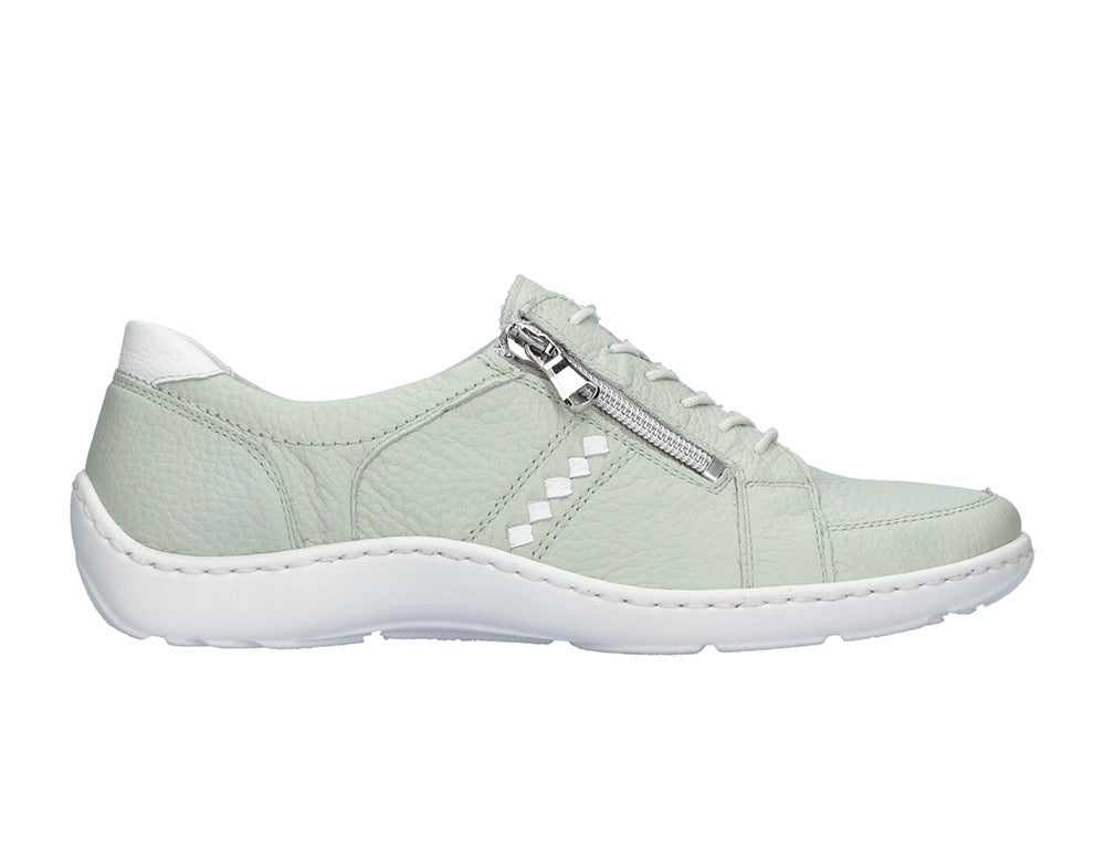Waldlaufer Womens Lightweight Henni Lace Mint Green Shoes ShoeMed