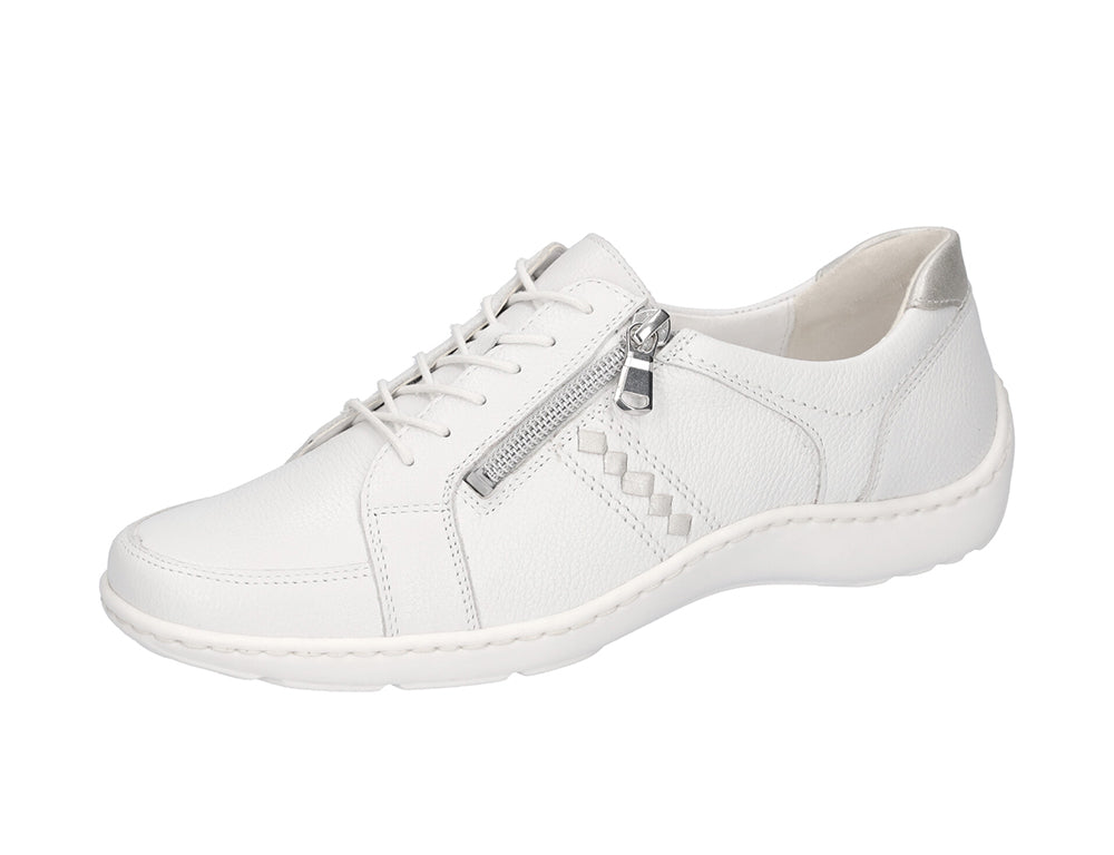 Waldlaufer Womens Lightweight Henni Lace White Shoes ShoeMed