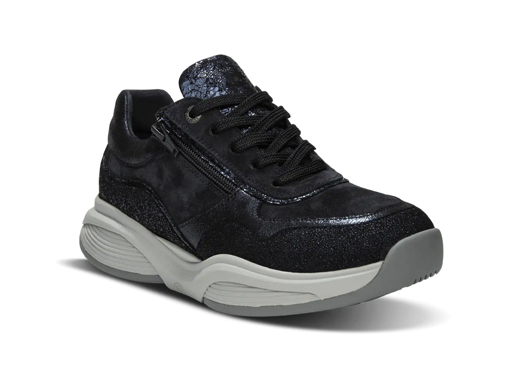 Womens Zip Close SWX11 Navy Trainers