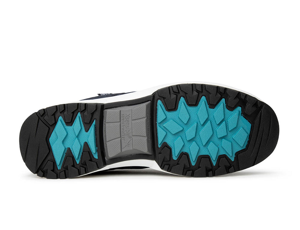 Womens Waterproof Bergen Navy Hiking Shoes