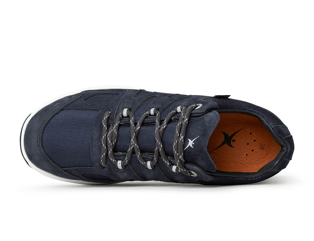 Womens Waterproof Bergen Navy Hiking Shoes