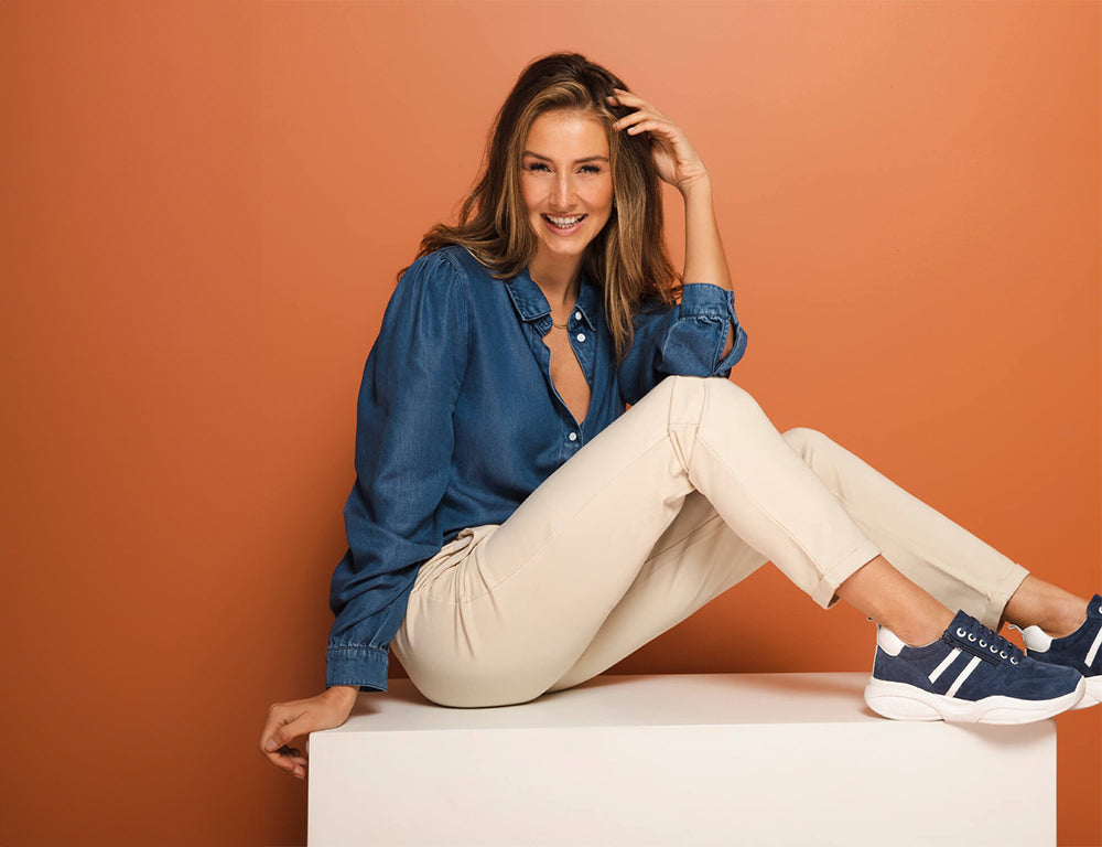 Womens Stretchwalker SWX3 Denim Trainers