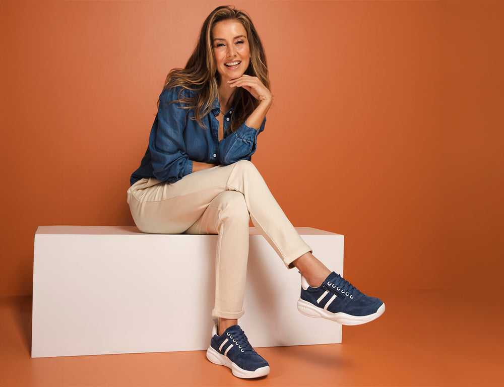 Womens Stretchwalker SWX3 Denim Trainers