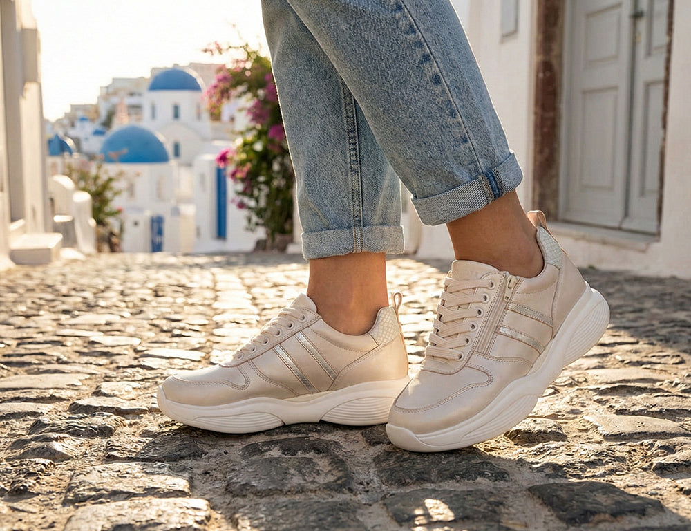 Xsensible Womens Stretchwalker SWX3 Pearl Trainers ShoeMed