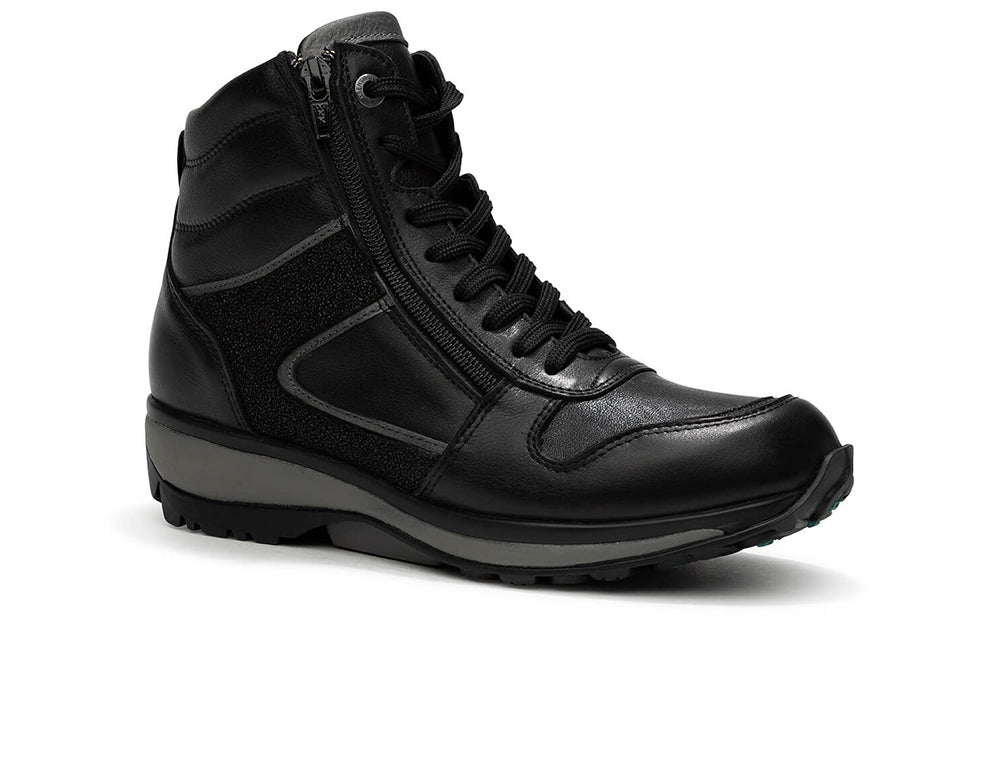 Womens Zip Bergamo Black Combi Boots