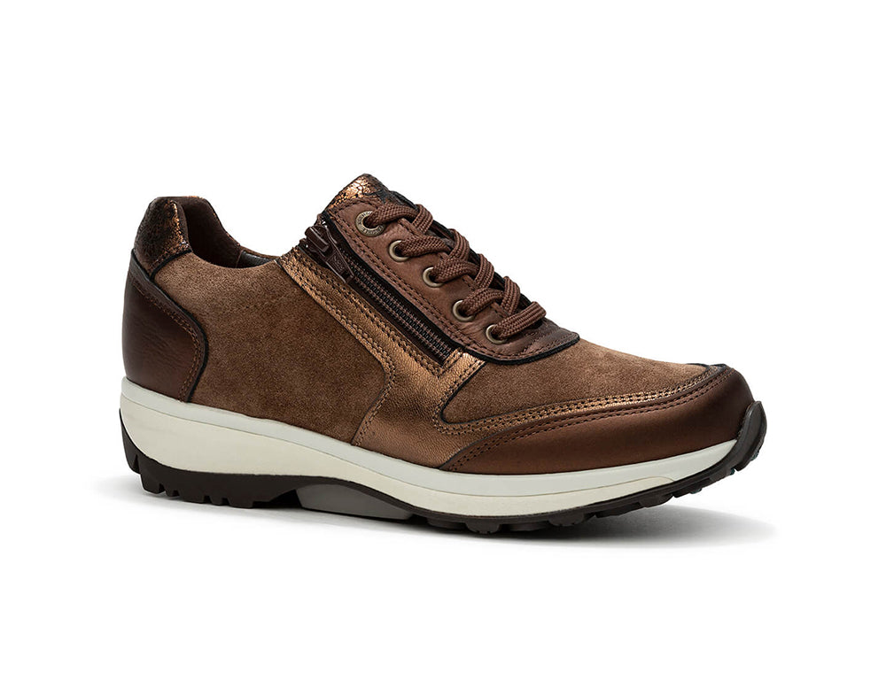 Womens Zip Wembley Bronze Combi Trainers