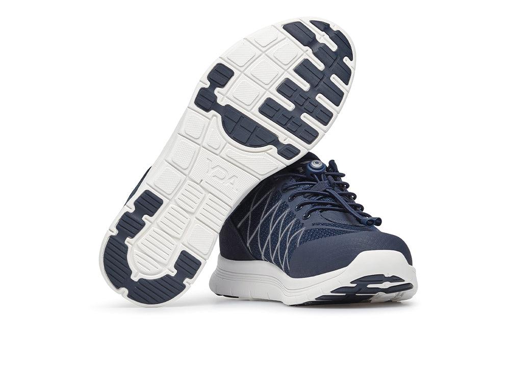 YDA Extra Wide Vault 2 Navy Trainers
