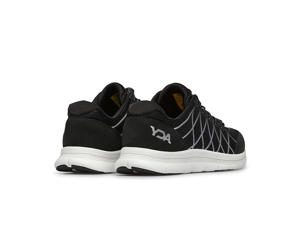 YDA Extra Wide Vault 2 Black Trainers