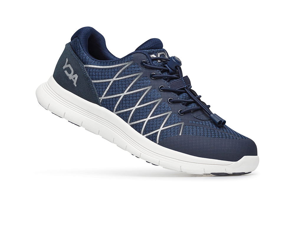 YDA Extra Wide Vault 2 Navy Trainers