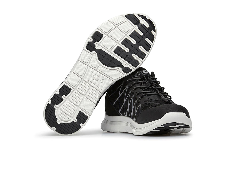 YDA Extra Wide Vault 2 Black Trainers
