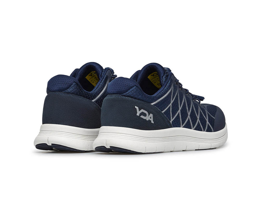 YDA Extra Wide Vault 2 Navy Trainers