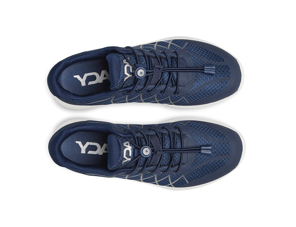 YDA Extra Wide Vault 2 Navy Trainers