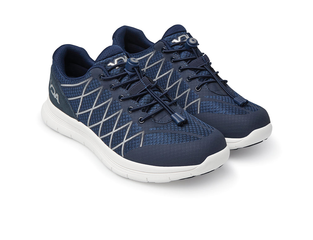 YDA Extra Wide Vault 2 Navy Trainers