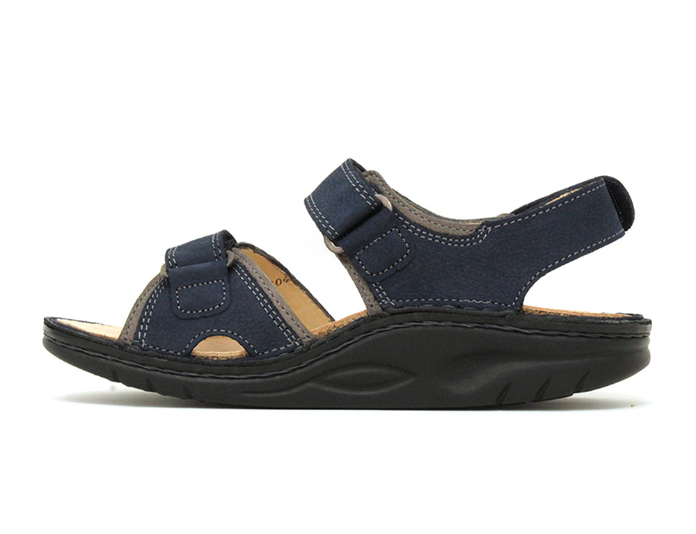 Finn Comfort Womens Finnamic Yuma Lake Grey Sandal ShoeMed
