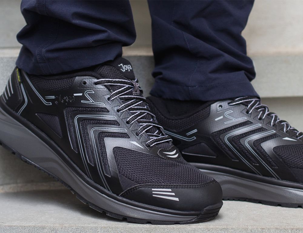 Mens Active Waterproof Flash SR Black Trainers