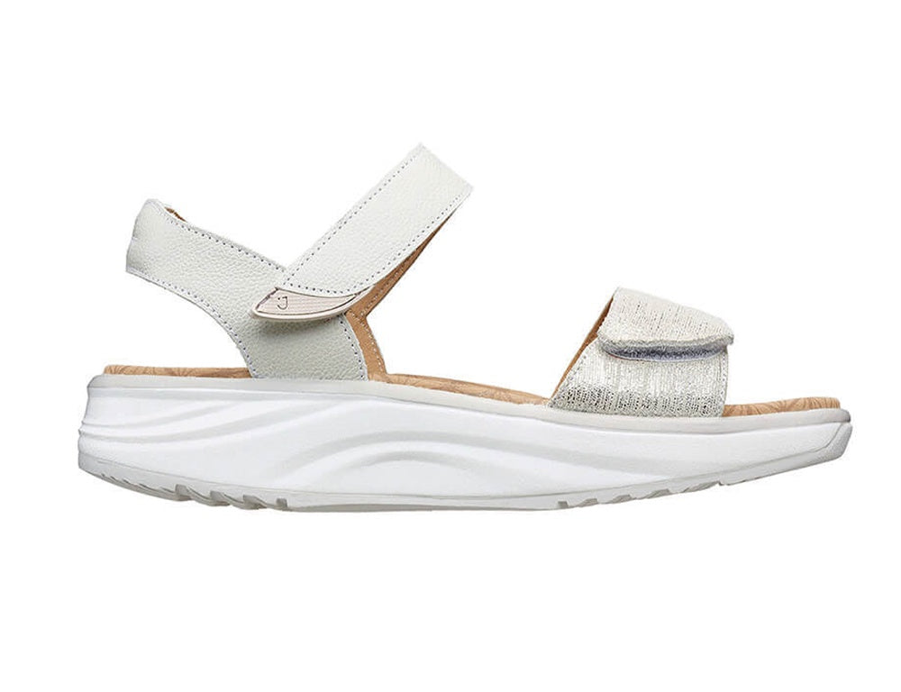 Joya Flores Beige Metallic ShoeMed