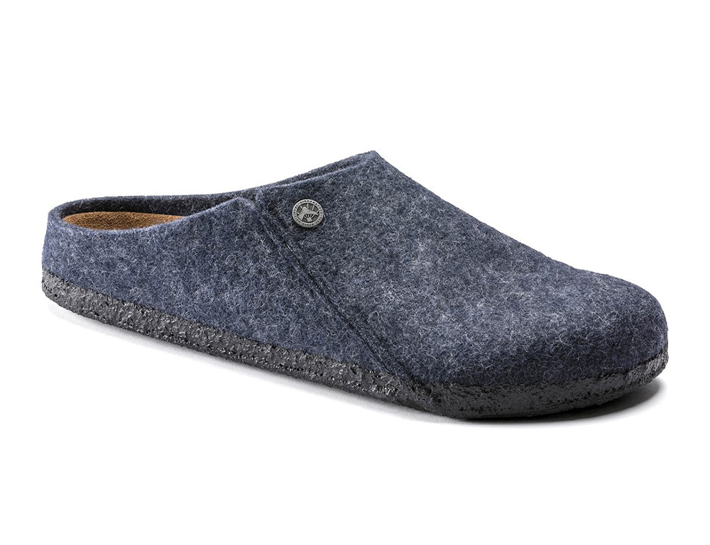 Zermatt Wool Felt Dark Blue Slippers