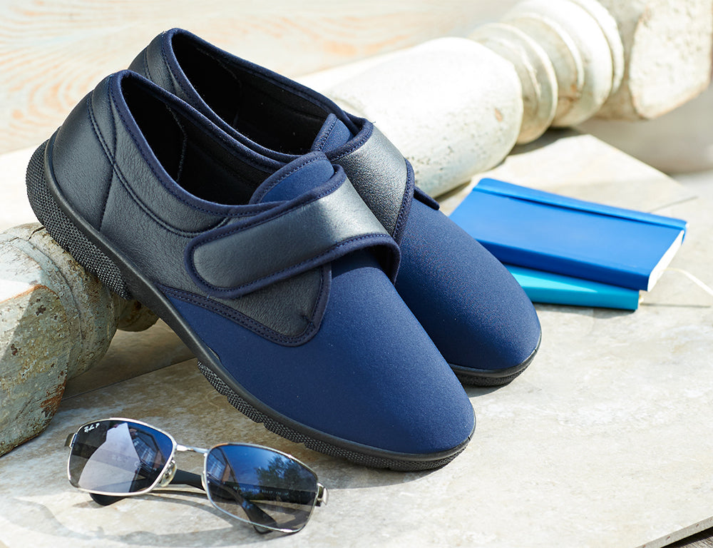 Easy B Carlton Navy 2V ShoeMed
