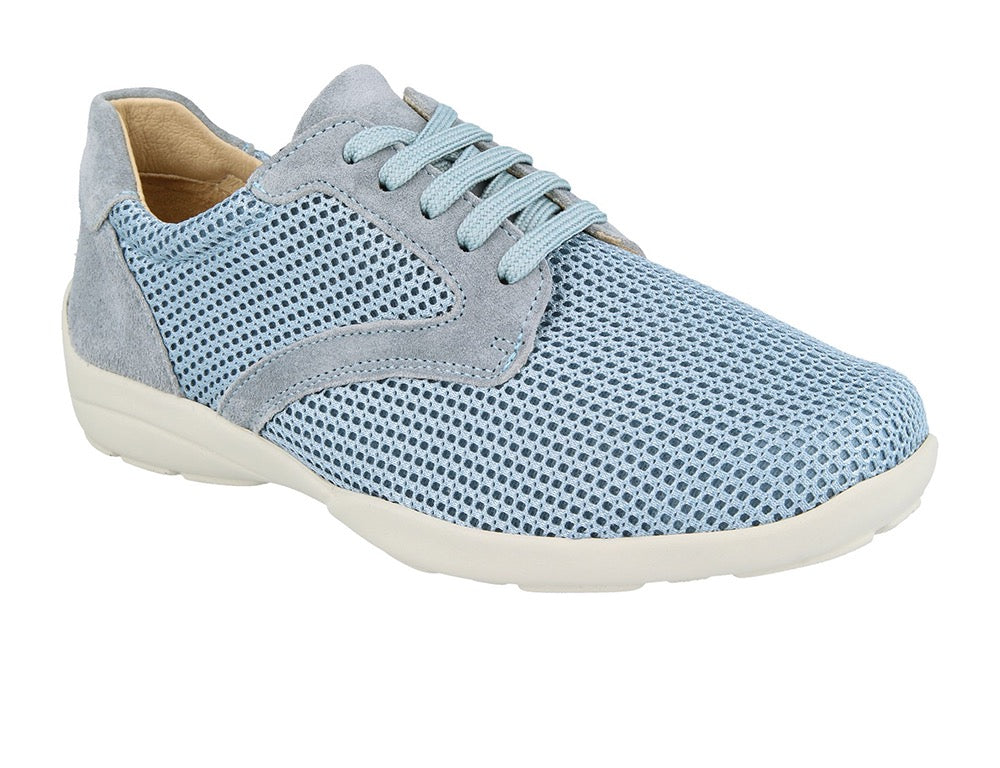 DB Wider Fit Shoes Lexi Blue Sky Mesh ShoeMed