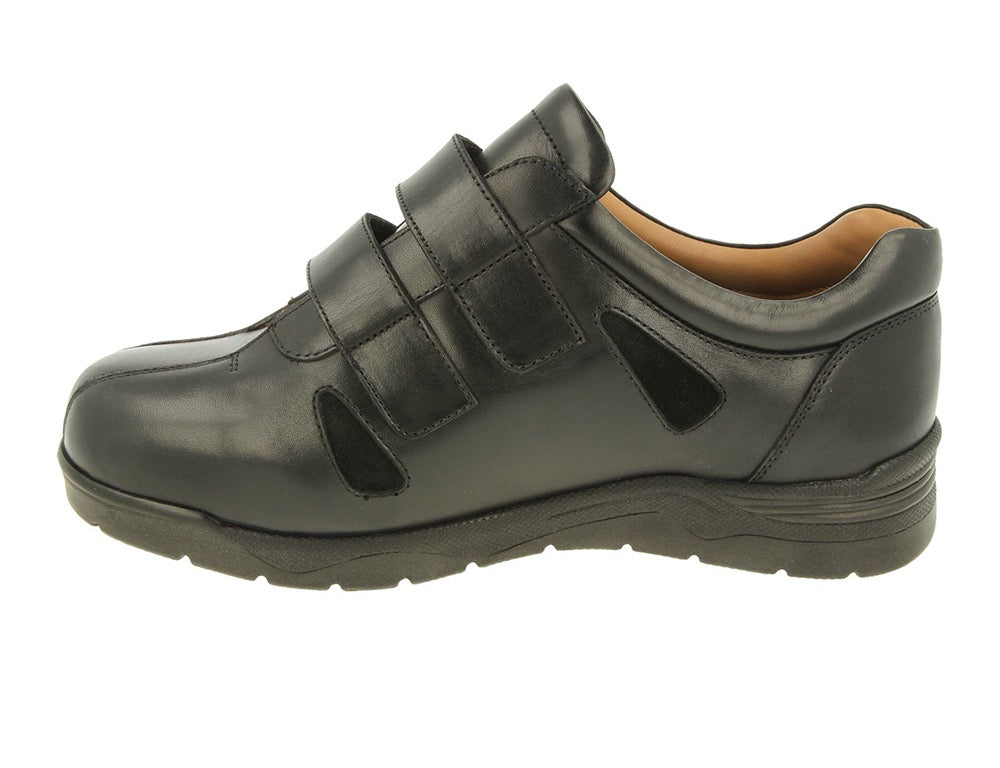 DB Wider Fit Shoes Darren Black ShoeMed