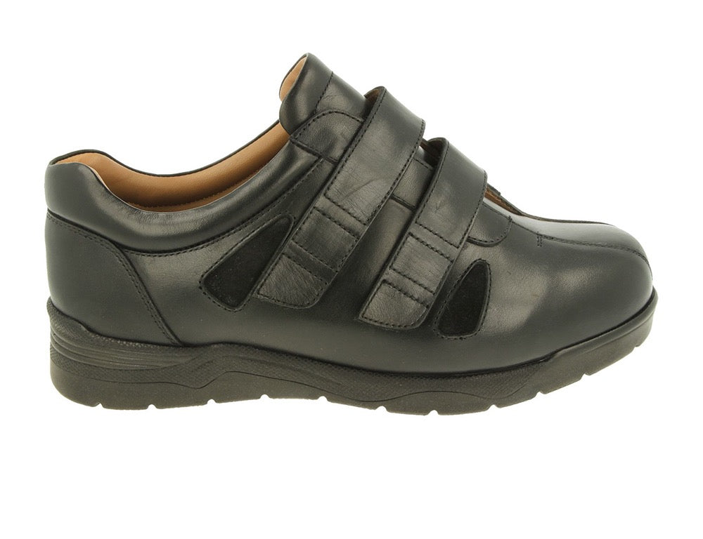 DB Wider Fit Shoes Darren Black ShoeMed