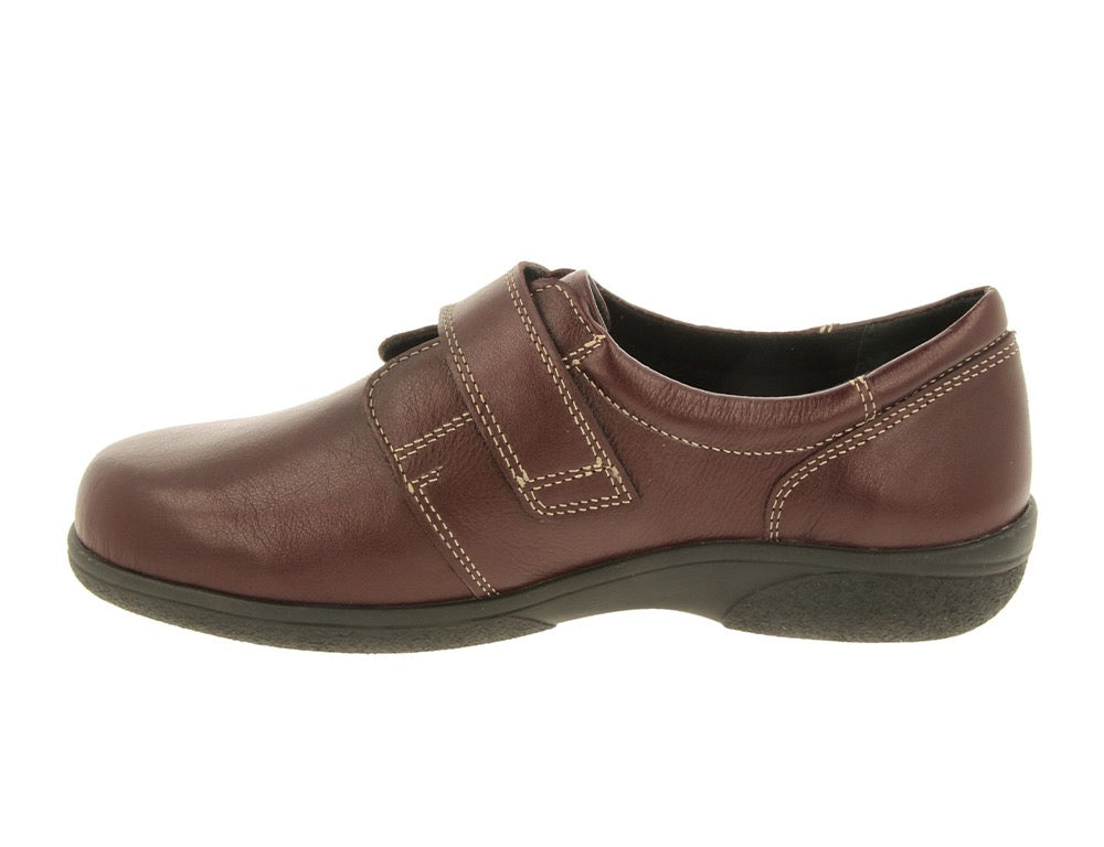 DB Wider Fit Shoes Rory Burgundy ShoeMed