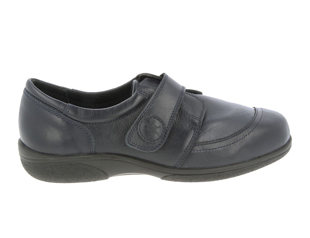 DB Wider Fit Shoes Owl Navy Stretch ShoeMed