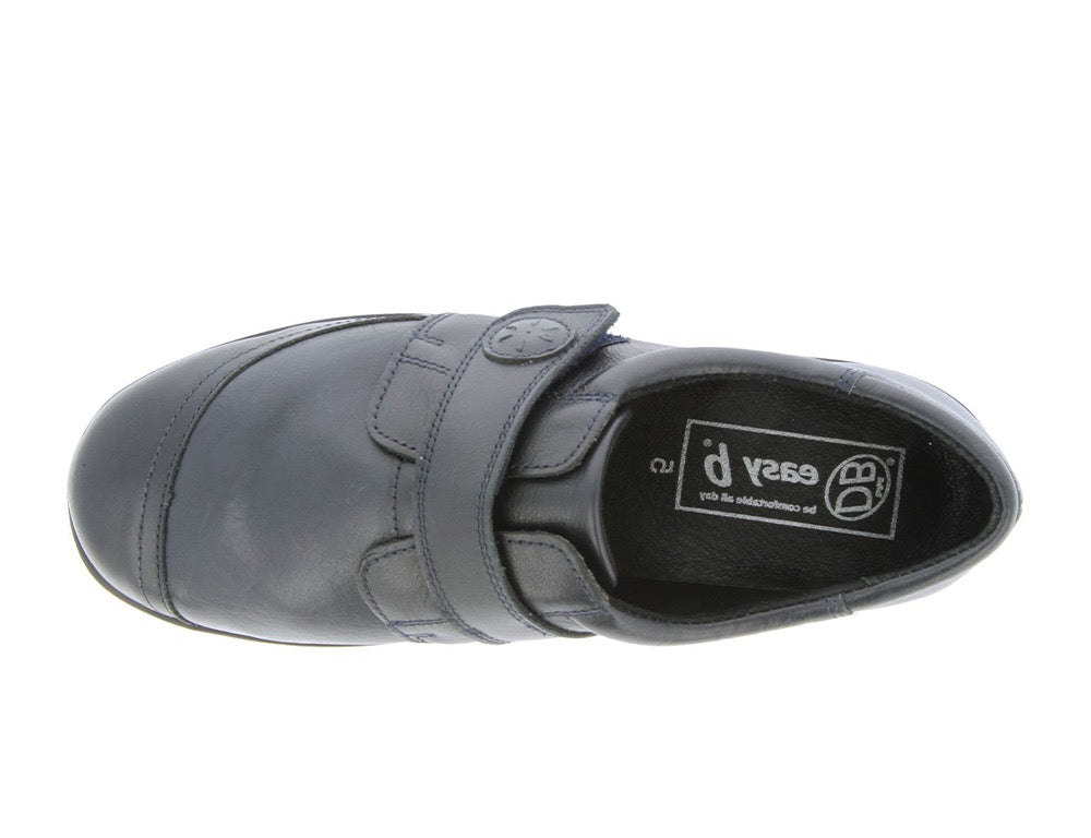 DB Wider Fit Shoes Owl Navy Stretch ShoeMed