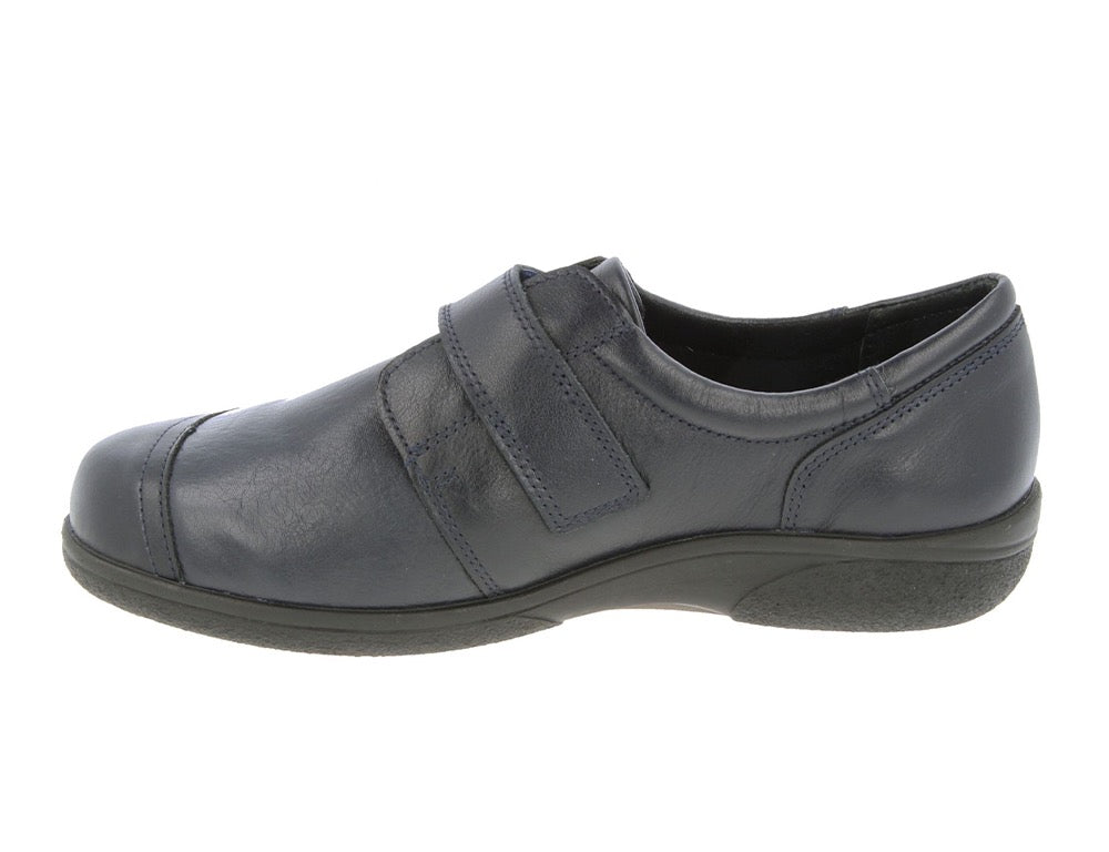 DB Wider Fit Shoes Owl Navy Stretch ShoeMed