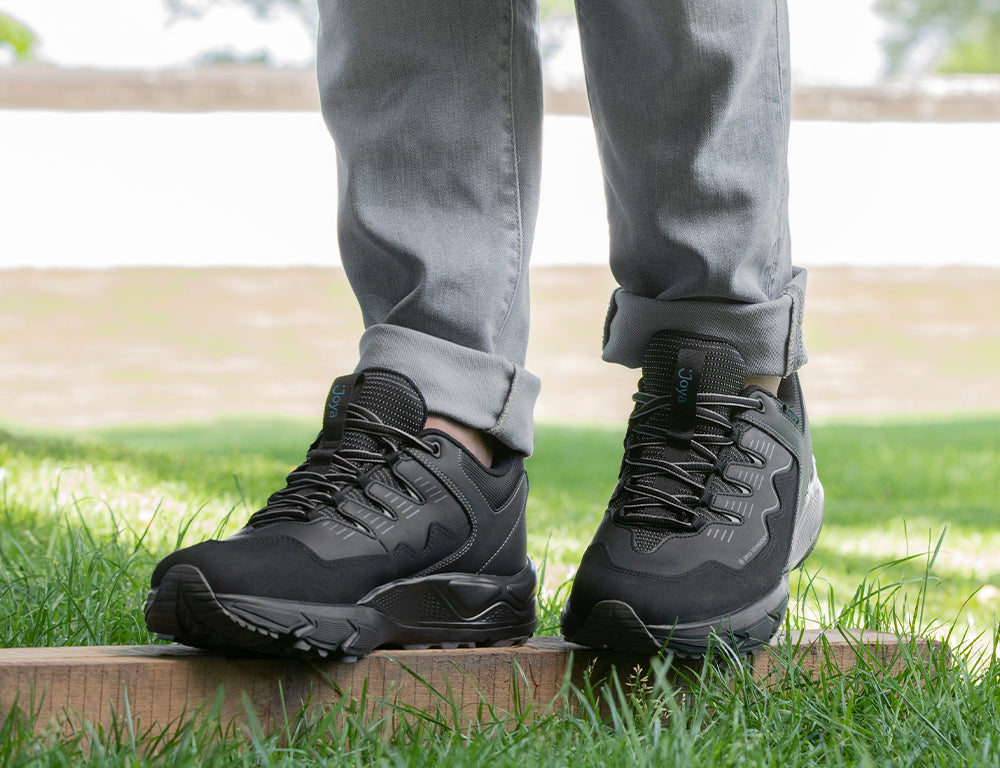 Mens Active Waterproof Cadore Black Hiking Shoes
