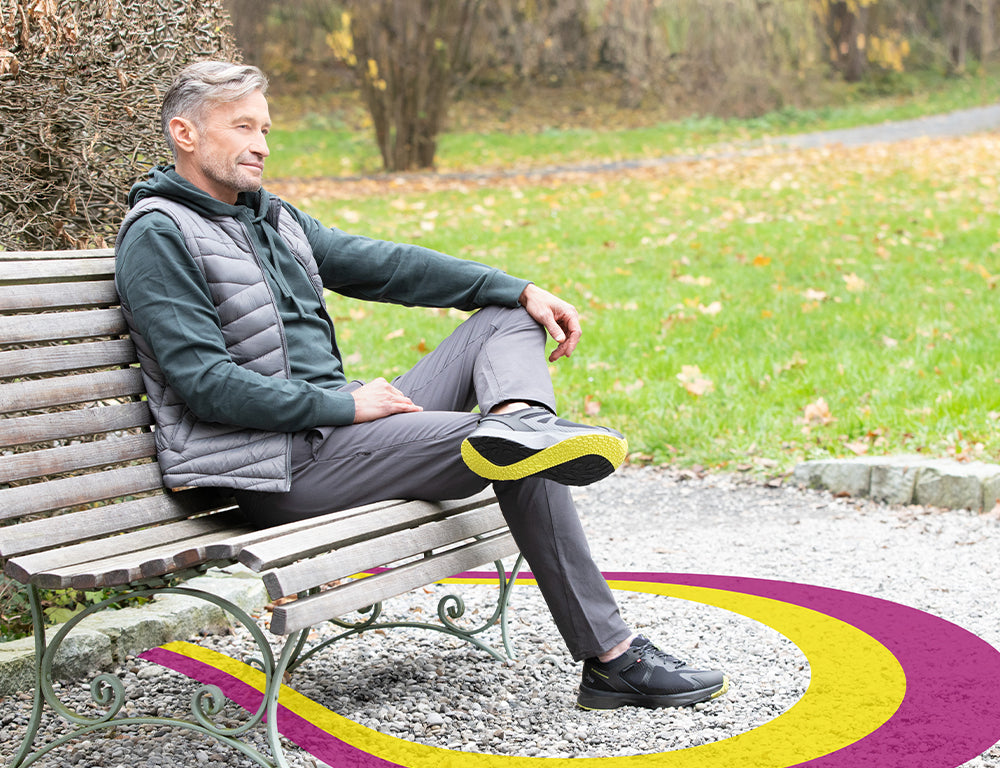 Mens Active Waterproof Veloce Black Trainers