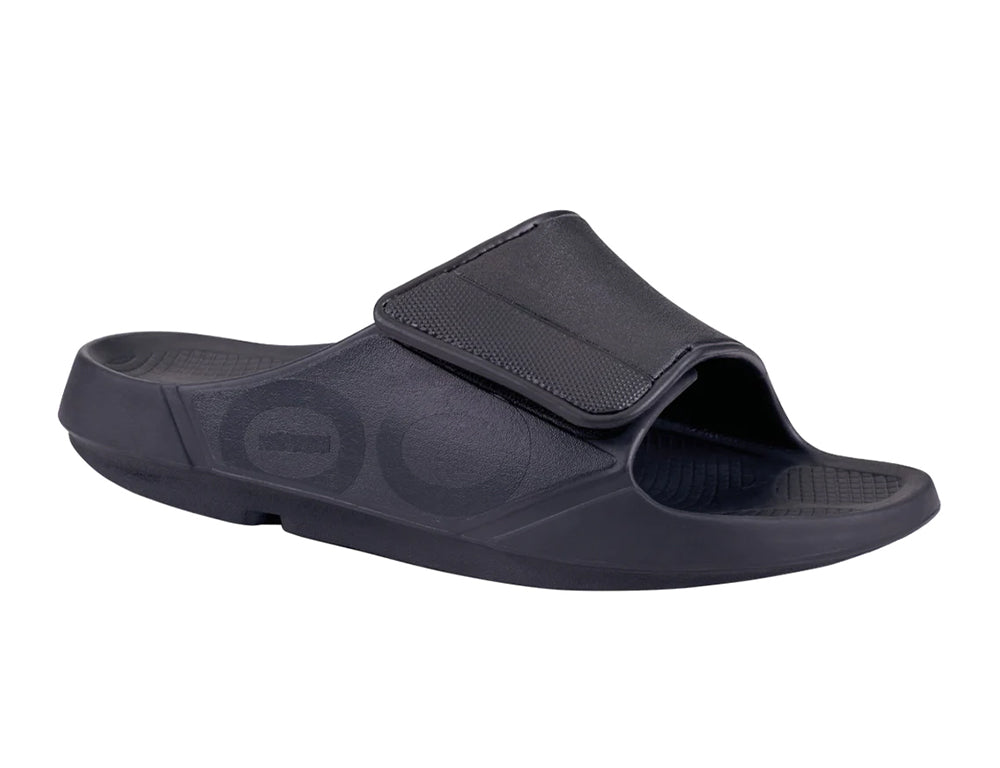 Oofos OOahh Sport Flex Matt Black ShoeMed