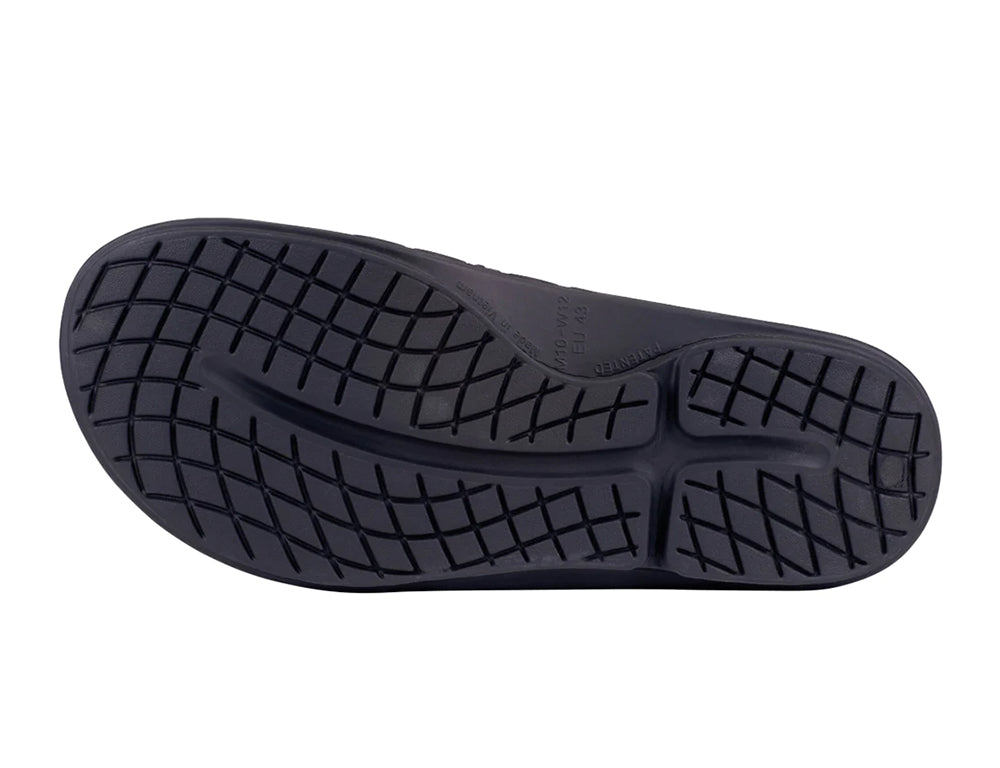 Oofos OOahh Sport Flex Matt Black ShoeMed