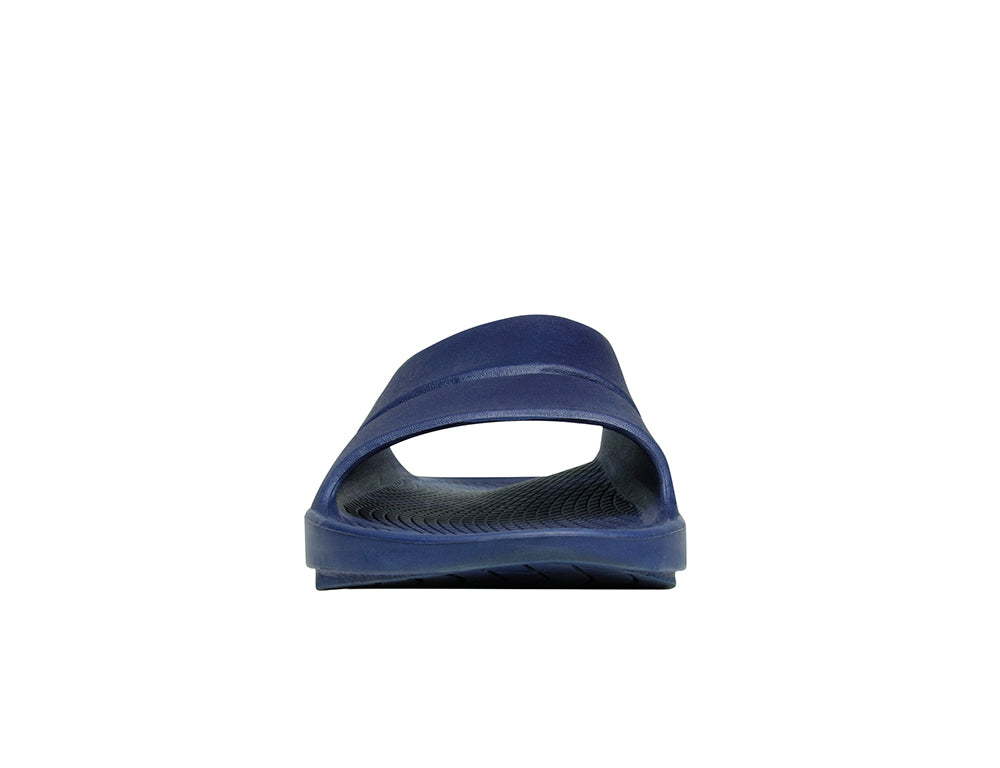 Oofos OOahh Slide Navy ShoeMed
