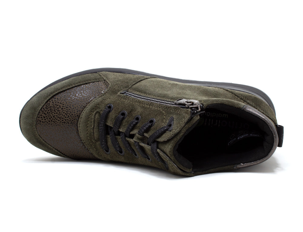 Womens Zip Hiroko Order Minileo-Stretch Green Boots