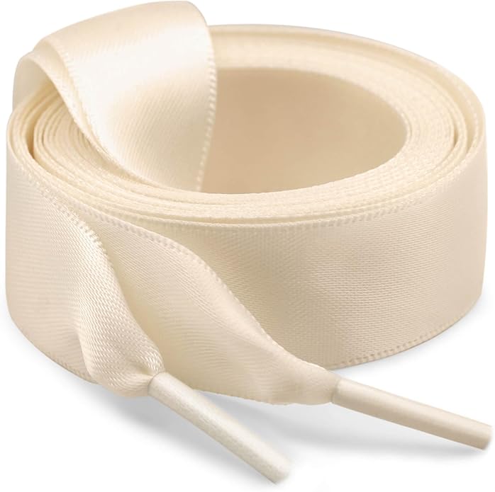 Cream Ribbon 100cm Laces