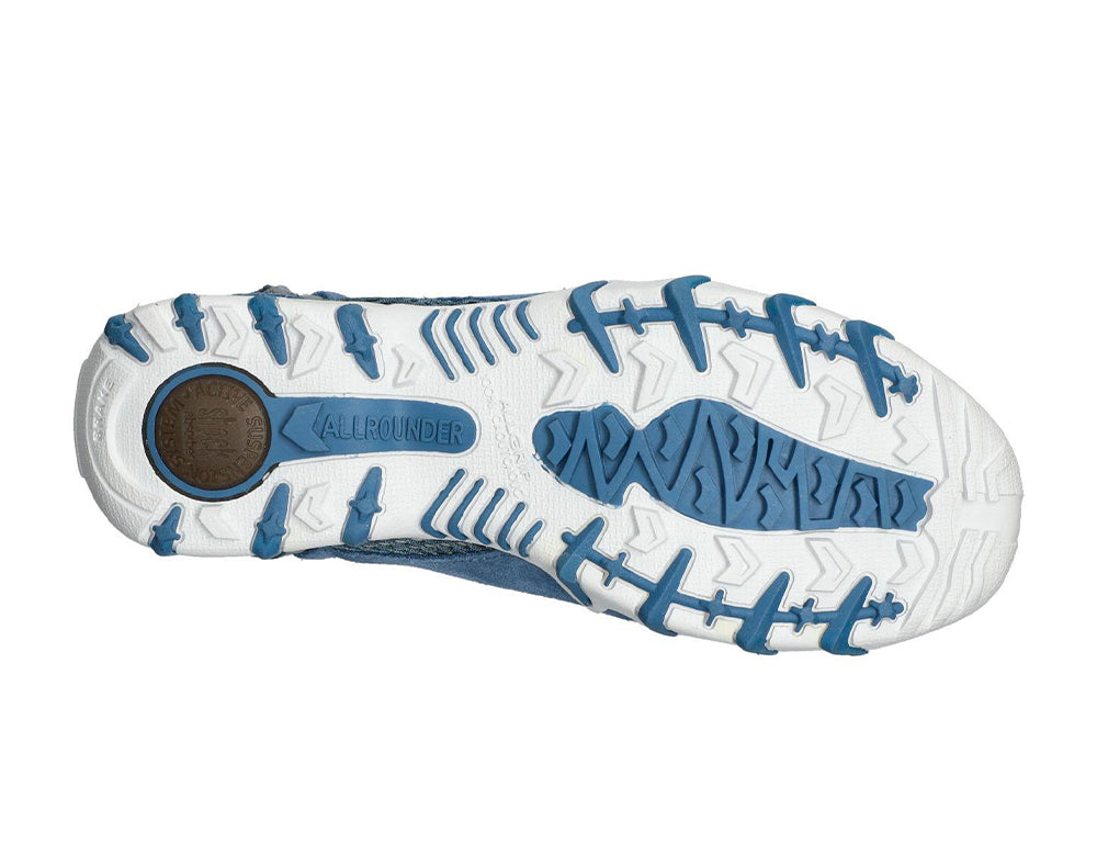 Allrounder by Mephisto Womens Breathable Niro Denim Sandals ShoeMed