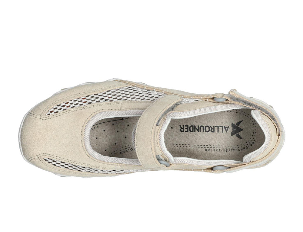 Allrounder by Mephisto Womens Breathable Niro Papyrus Sandals ShoeMed