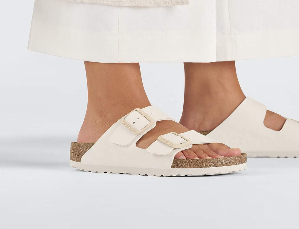 Arizona Birko-Flor Eggshell Sandals
