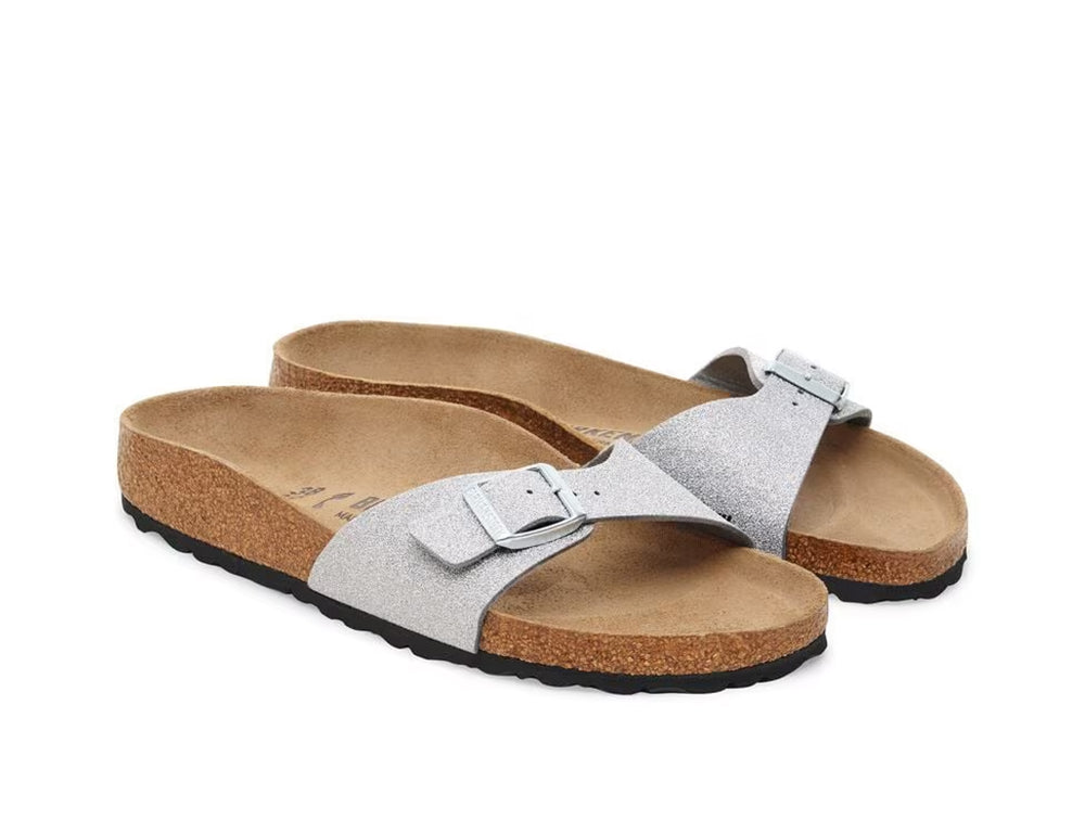 Madrid BS Shiny Glitter Silver Sandals