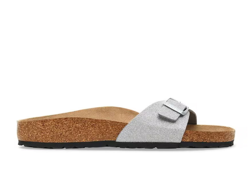 Madrid BS Shiny Glitter Silver Sandals