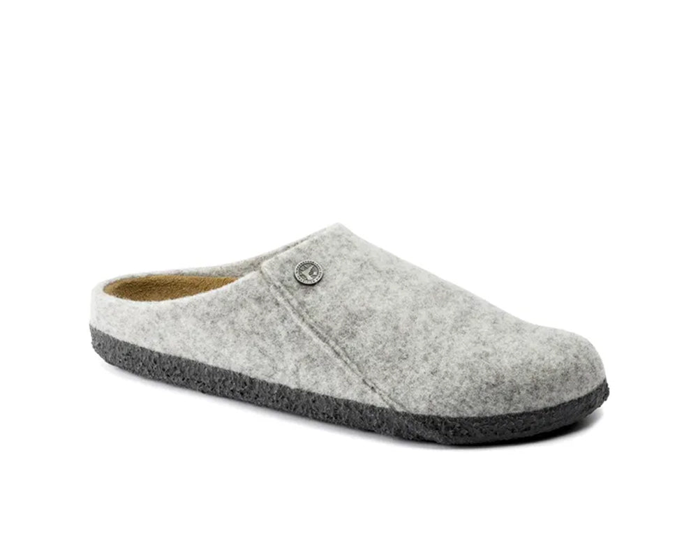 Zermatt Wool Felt Light Grey Slippers