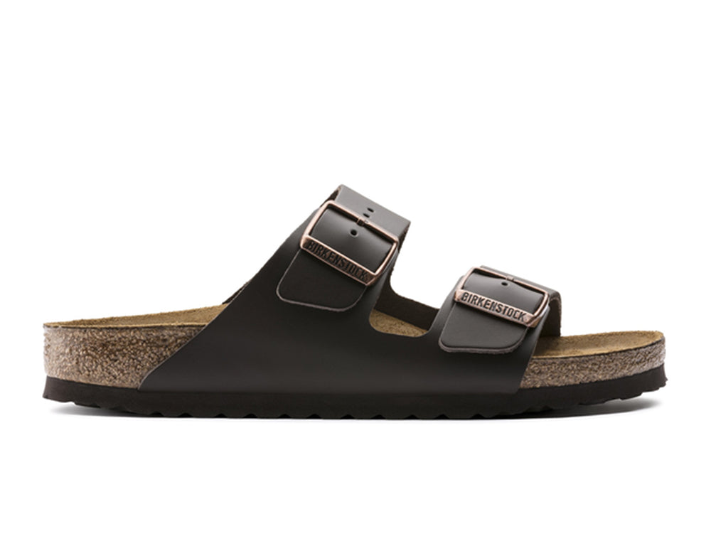 Arizona Natural Leather Dark Brown Sandals