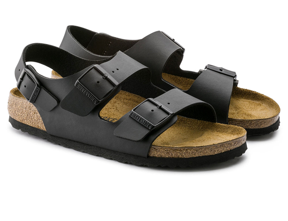 Milano Birko-Flor Black Sandals