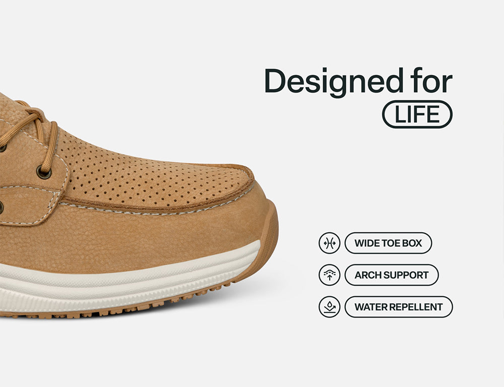 Womens Hands-Free Captain Caramel Boat Shoes