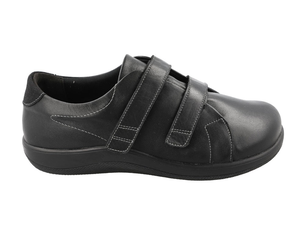 Womens Adjustable Scott Black Shoes